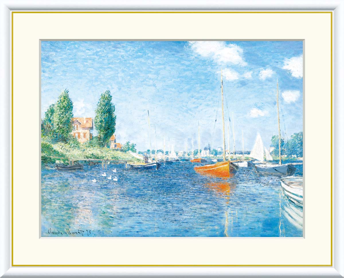 楽天市場】有名 画家 モネ 「 赤いボート、アルジャントゥイユ