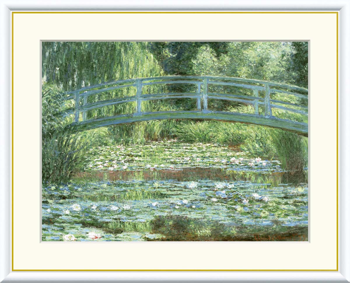 楽天市場】有名 画家 モネ 「 睡蓮の池と日本の橋 」 J1-028 F8:61cm
