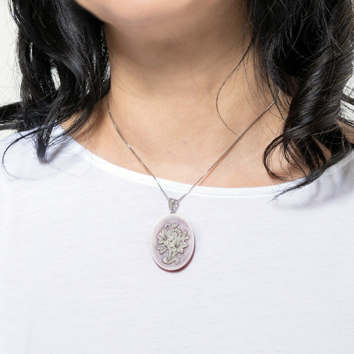 楽天市場】天然 メノウ カメオ ネックレス シルバー 瑪瑙 天然石