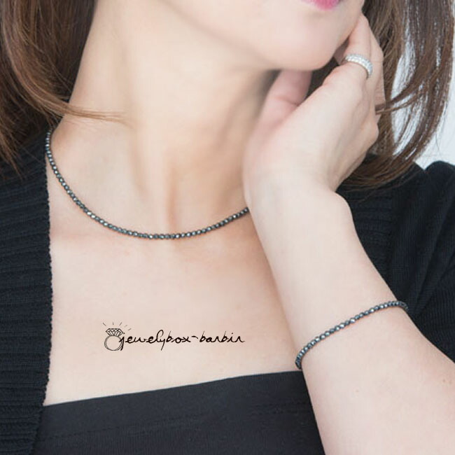 楽天市場】ネックレス ブレス セット ヘマタイト ブレスレット セット