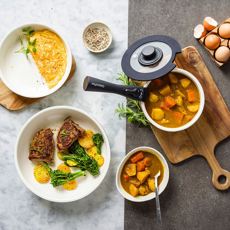 楽天市場】レビュー特典！ グリーンパン 《 クリックシェフ 8点セット