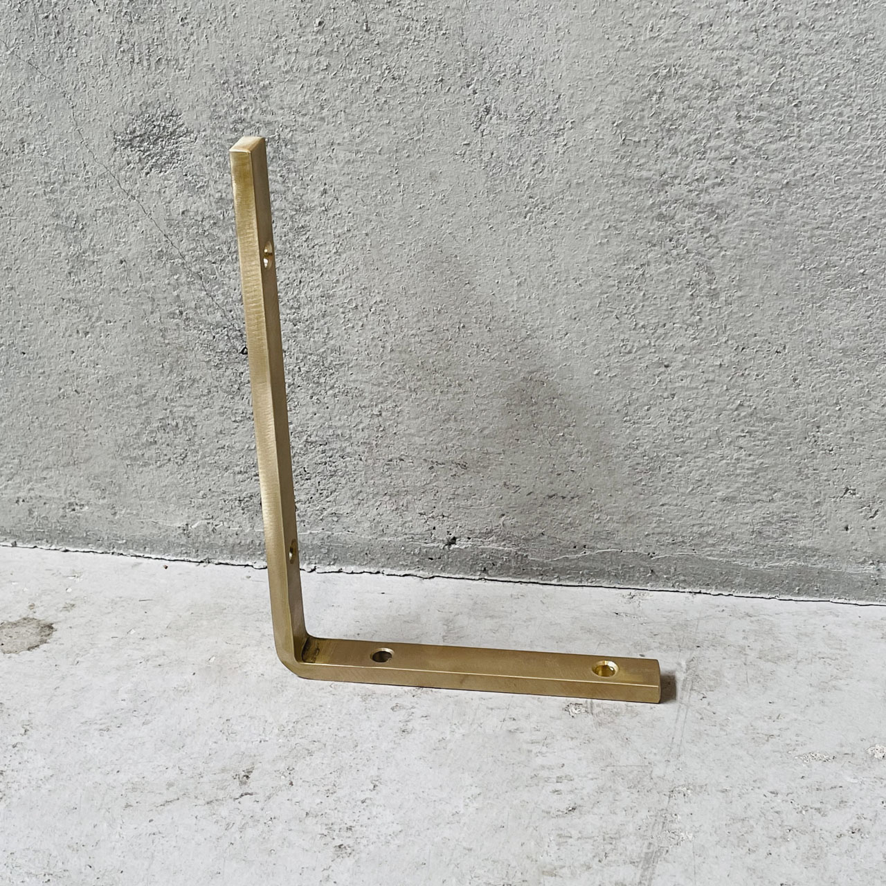 楽天市場】【自社工房製作】〈選べるサイズ〉真鍮L字ブラケット 棚受け