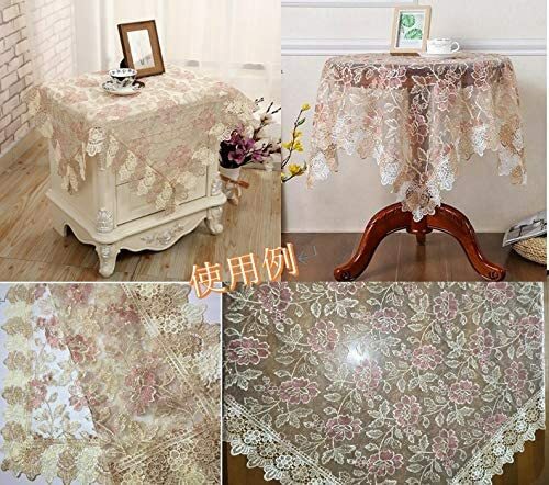 楽天市場】テーブルクロス‐正方形 北欧風‐レース‐透かし花柄 サイド