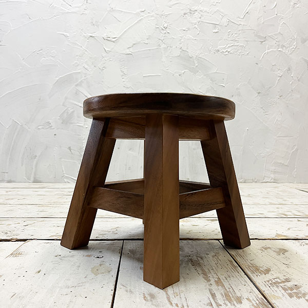 楽天市場】アジアン家具 ウッドスツール ミニスツール 椅子 丸椅子
