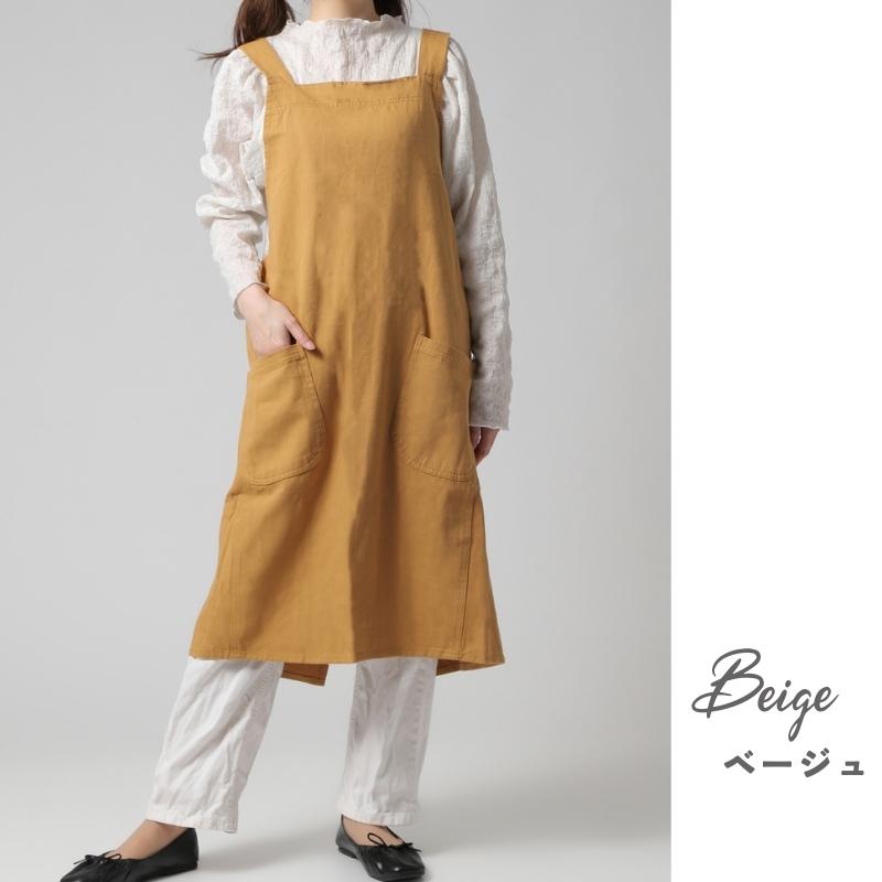 楽天市場】Aness(アネス) 被るだけ エプロン X型 コットン エプロン