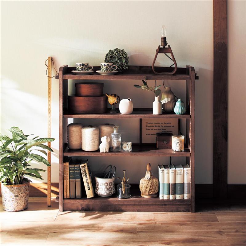 楽天市場】【クーポン＆P10倍~2/23(月)09:59】レトロ くさび棚風 可動