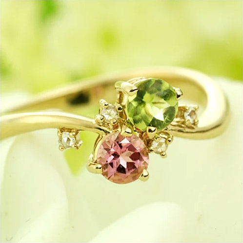 楽天市場】【ポイント10倍 2/24(火)昼11:59迄】 ペリドット×ピンク