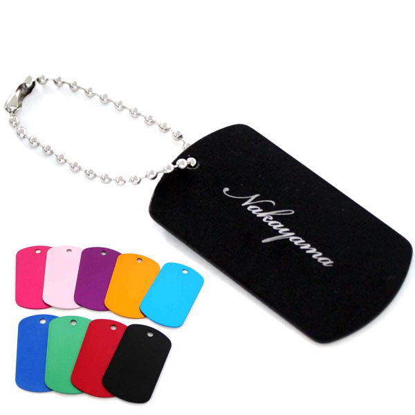 楽天市場】【ポイント2倍】名入れ 名前 タグ キーホルダー ネームタグ