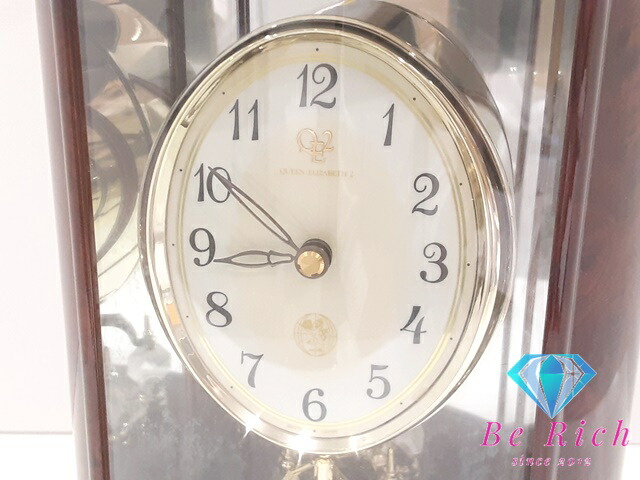 楽天市場】リズム時計工業 クイーンエリザベス 2 置時計 QE2-R36