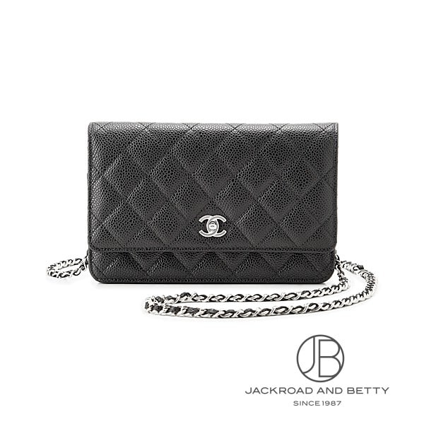 楽天市場】シャネル CHANEL チェーンウォレット 長財布 ブラック 黒