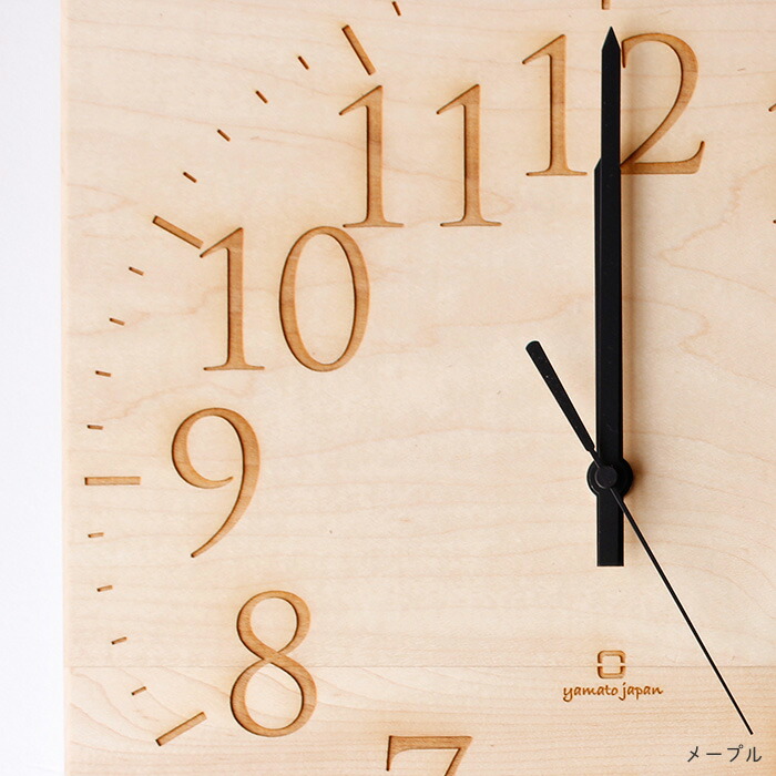 楽天市場】壁掛け時計 MUKU-スタンダード数字- メイプル