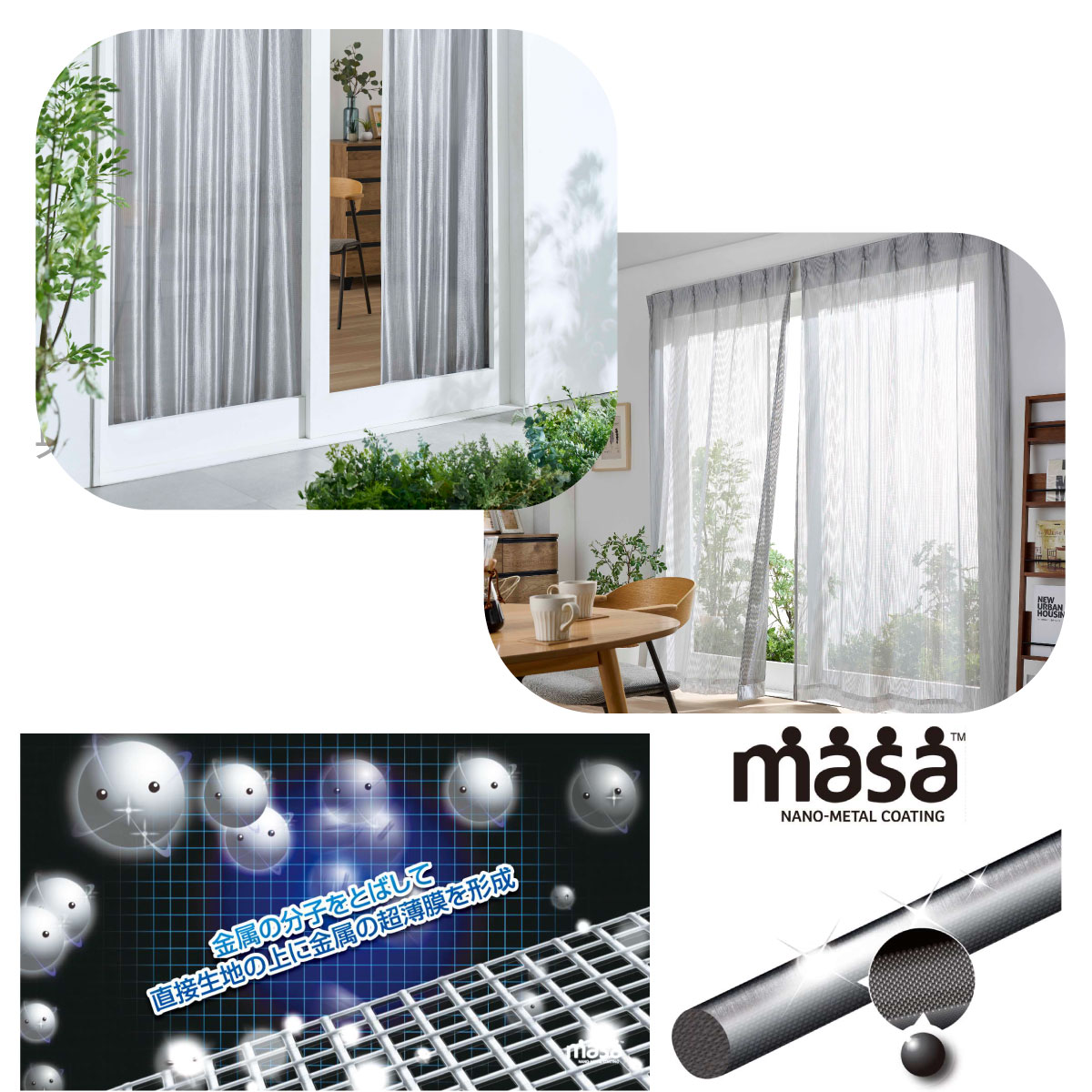 楽天市場】◇セキスイ 遮熱UVカットレースカーテン2枚組 熱中症対策