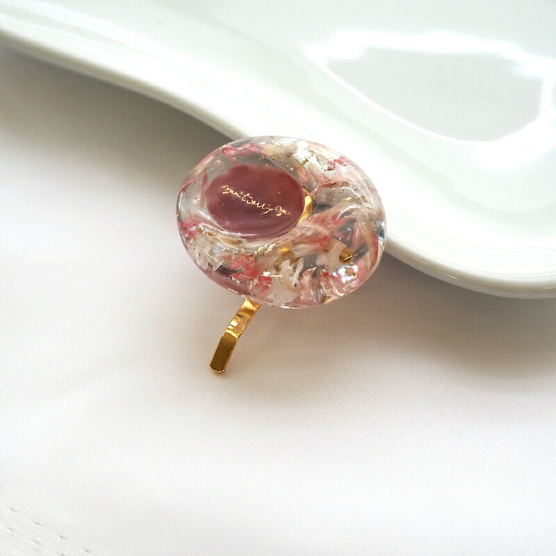 楽天市場】ポニーフック オーバル フラワー レジン 花 ドライフラワー