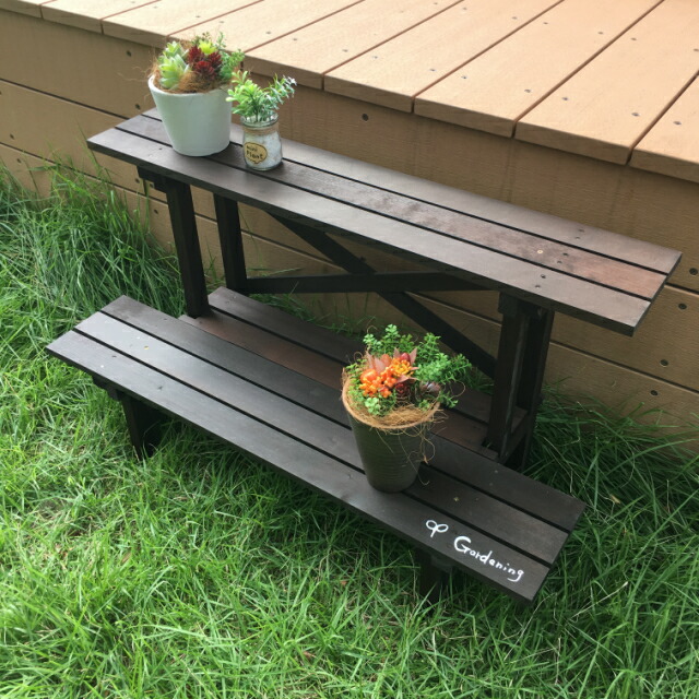 楽天市場】フラワースタンド2段860型HIタイプ ガーデニング