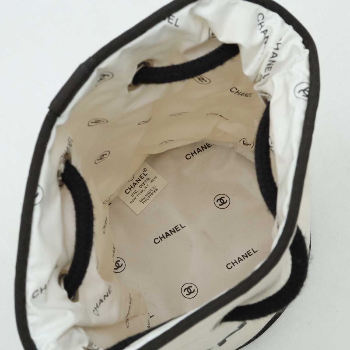 楽天市場】【バッグ】CHANEL シャネル ノベルティ ロゴプリント 巾着