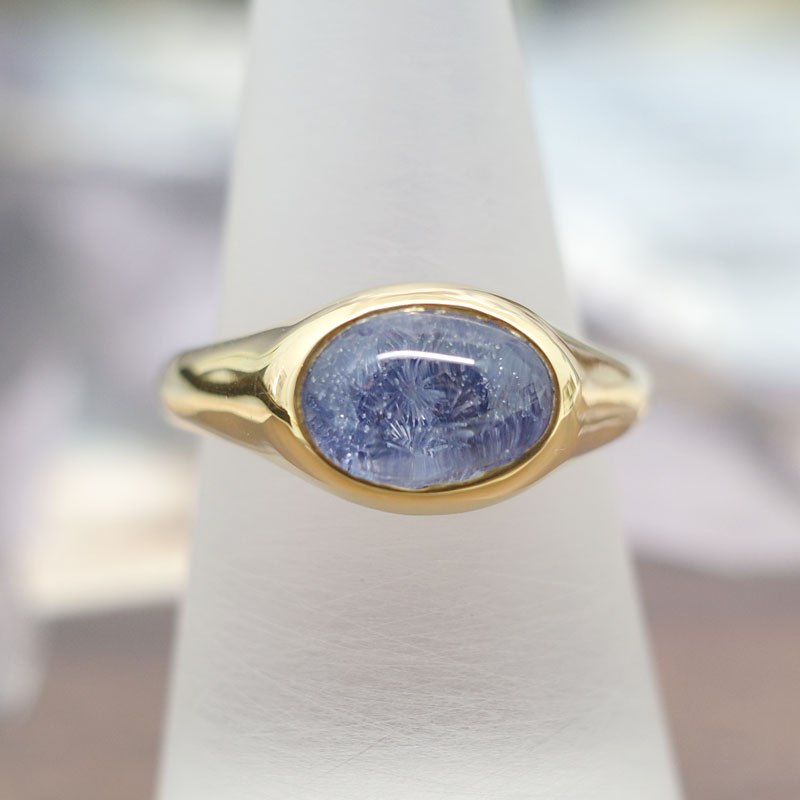 楽天市場】【指輪】K22デュモルチェライト・イン・クォーツリング2.85