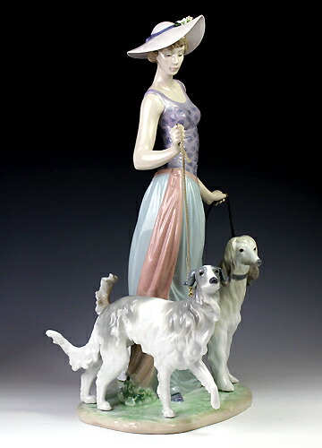 楽天市場】リヤドロ（Lladro リアドロ 陶器人形 置物） 婦人 優雅な