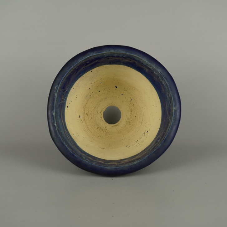 楽天市場】【中古】 盆栽鉢 常滑 秀峰 中型 長辺 約 21.5cm 丸鉢 外縁