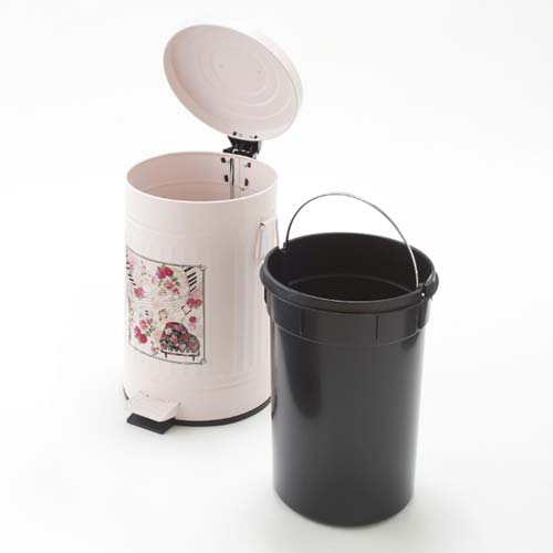 楽天市場】ペダル式ダストボックス Lサイズ 12L ゴミ箱 ローズ 薔薇