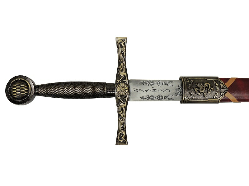 楽天市場】模造刀 アーサー王 ソード ザ エクスキャリバー ゴールド