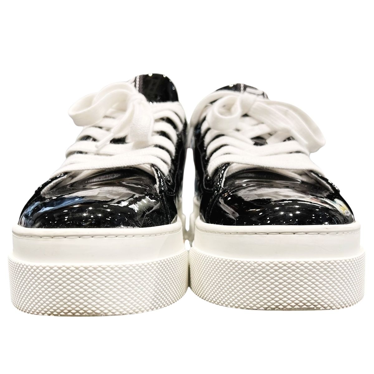 楽天市場】【中古】 MIU MIU ミュウミュウ パテント クリスタル厚底