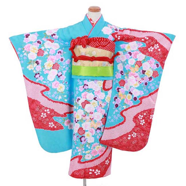 楽天市場】【レンタル】 七五三 7歳 女の子 着物 フルセット ( F7620