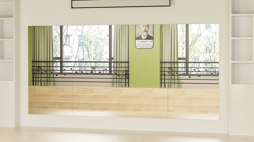 楽天市場】Brisafe 割れない鏡 壁掛けミラー ダンス用鏡 連装ミラー