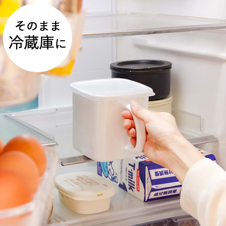 楽天市場】キャニスター ホーロー 野田琺瑯 持ち手付きストッカー角形L