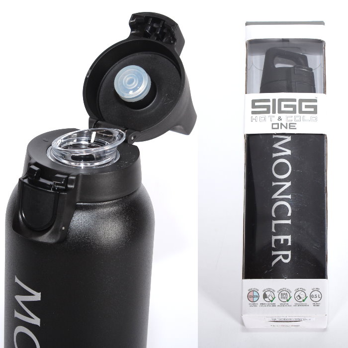 楽天市場】MONCLER モンクレール ボトル 水筒 ホルダー レザー