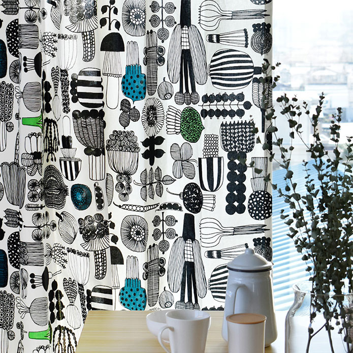 楽天市場】【4000円OFFクーポン配布】カーテン マリメッコ