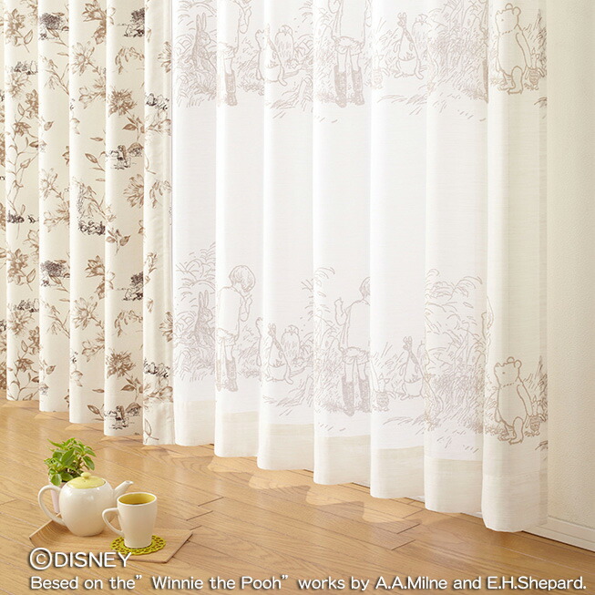 楽天市場】【4000円OFFクーポン配布】ディズニーレースカーテン