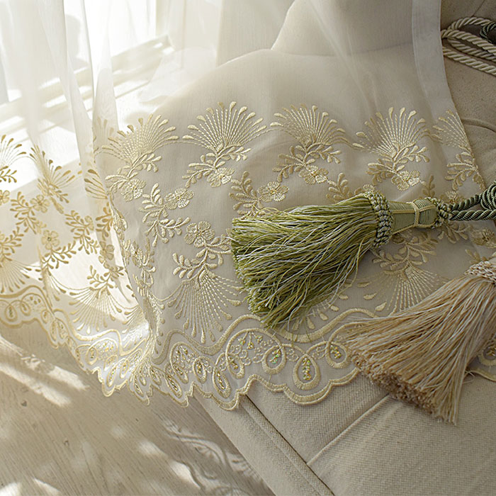 楽天市場】カフェカーテン トルコレース ジュリアゴールド 小窓