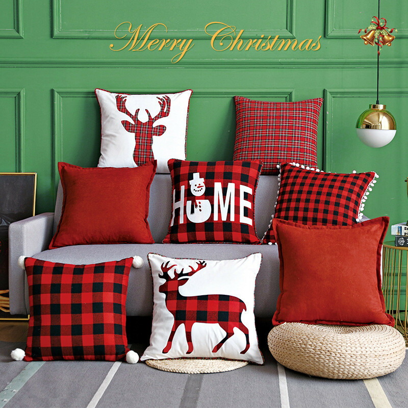 楽天市場】クリスマス クッションカバー 抱き枕カバー 45cm×45cm 角形