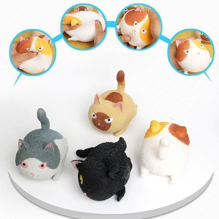 楽天市場】4個セット スクイーズ ねこ ぬいぐるみ おもちゃ 動物