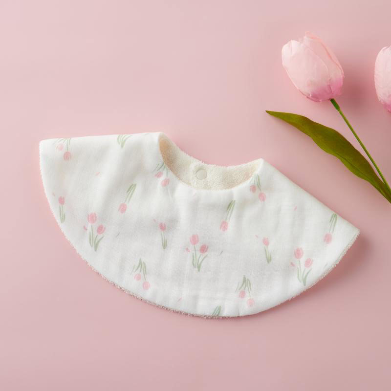 楽天市場】ヘアバンド スタイ チューリップ柄 2点セット よだれかけ