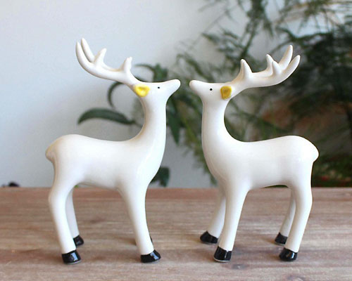 楽天市場】鹿 置物 陶器 インテリア オブジェ しか 雑貨 置き物 鹿