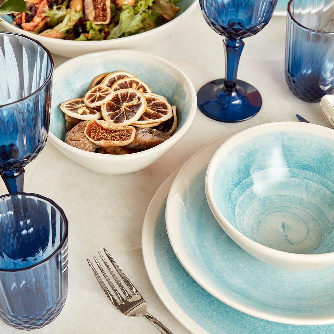 楽天市場】PURE MAVI ピュアマヴィ 大皿 (平皿) ブルー 青 26cm 柄 絵