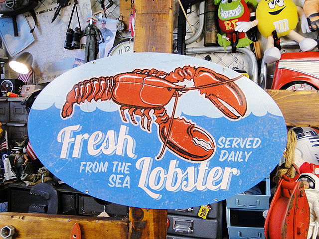 楽天市場】フレッシュロブスター U.S.ヘヴィースチールサイン 看板