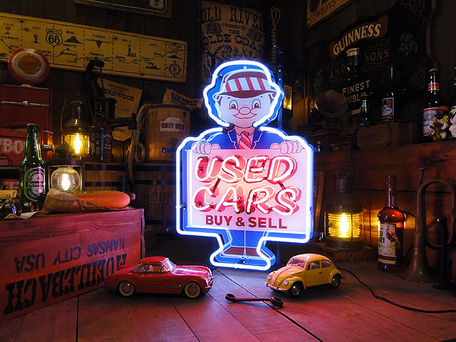 楽天市場】【即納】【在庫あり】USEDカー ネオン管 アメリカン雑貨