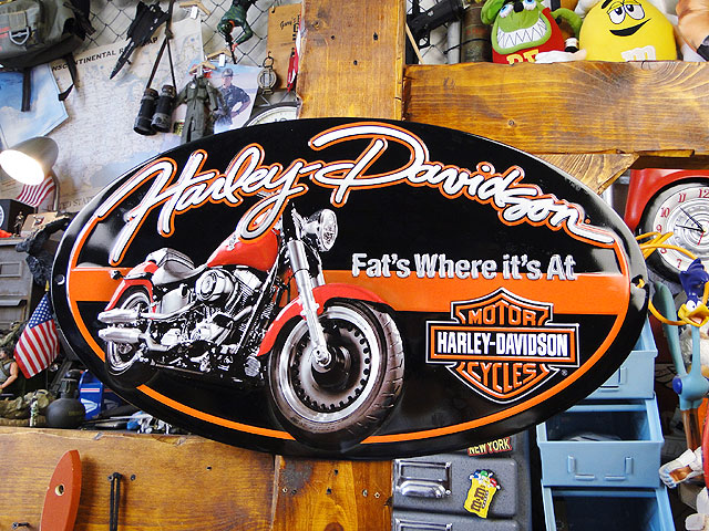 楽天市場】ハーレーダビッドソン エンボス ティンサイン （ファット