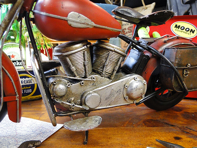 楽天市場】インディアンバイク ブリキオブジェ アメリカン雑貨