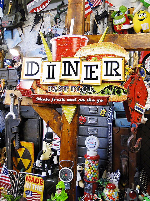 楽天市場】ダイナー ロードサイン U.S.ヘヴィースチールサイン 看板