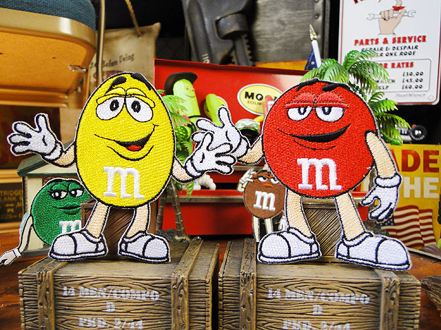 楽天市場】m&m's キャラクターワッペン Lサイズ （2色セット