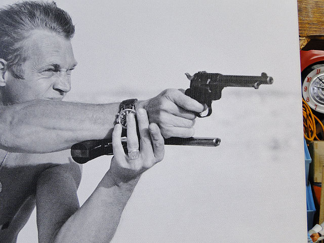 楽天市場】スティーブ・マックイーン キャンバスアート （ガンショット