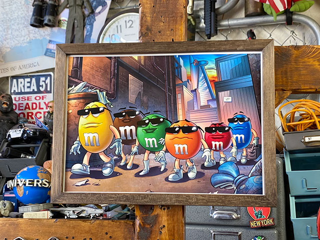 楽天市場】ポスターフレーム （m&m's/サングラス） ポスター＆木製