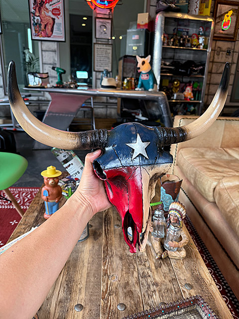 楽天市場】テキサスフラッグ カウスカル ウォールオブジェ ウエスタン