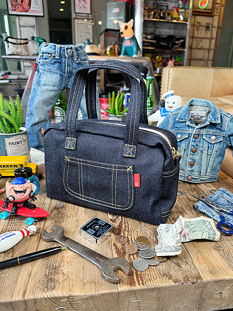 楽天市場】アライヤン デニム ミニ ボストンバッグ （インディゴ