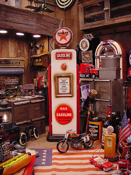 楽天市場】レッドスターガソリン ガスポンプCDタワー アメリカン雑貨