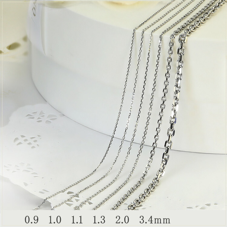 楽天市場】プラチナ 小豆/あずき/あづき/アズキチェーン ネックレス