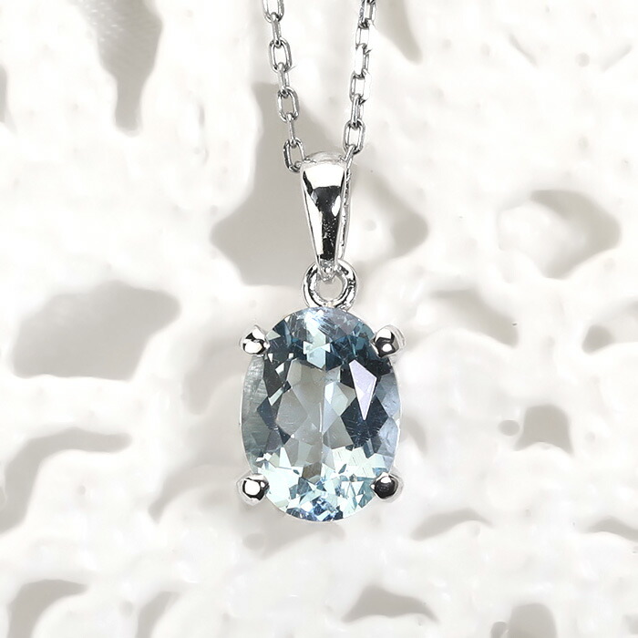 楽天市場】Ptアクアマリンプラチナペンダントトップ(0.99ctオーバル、4